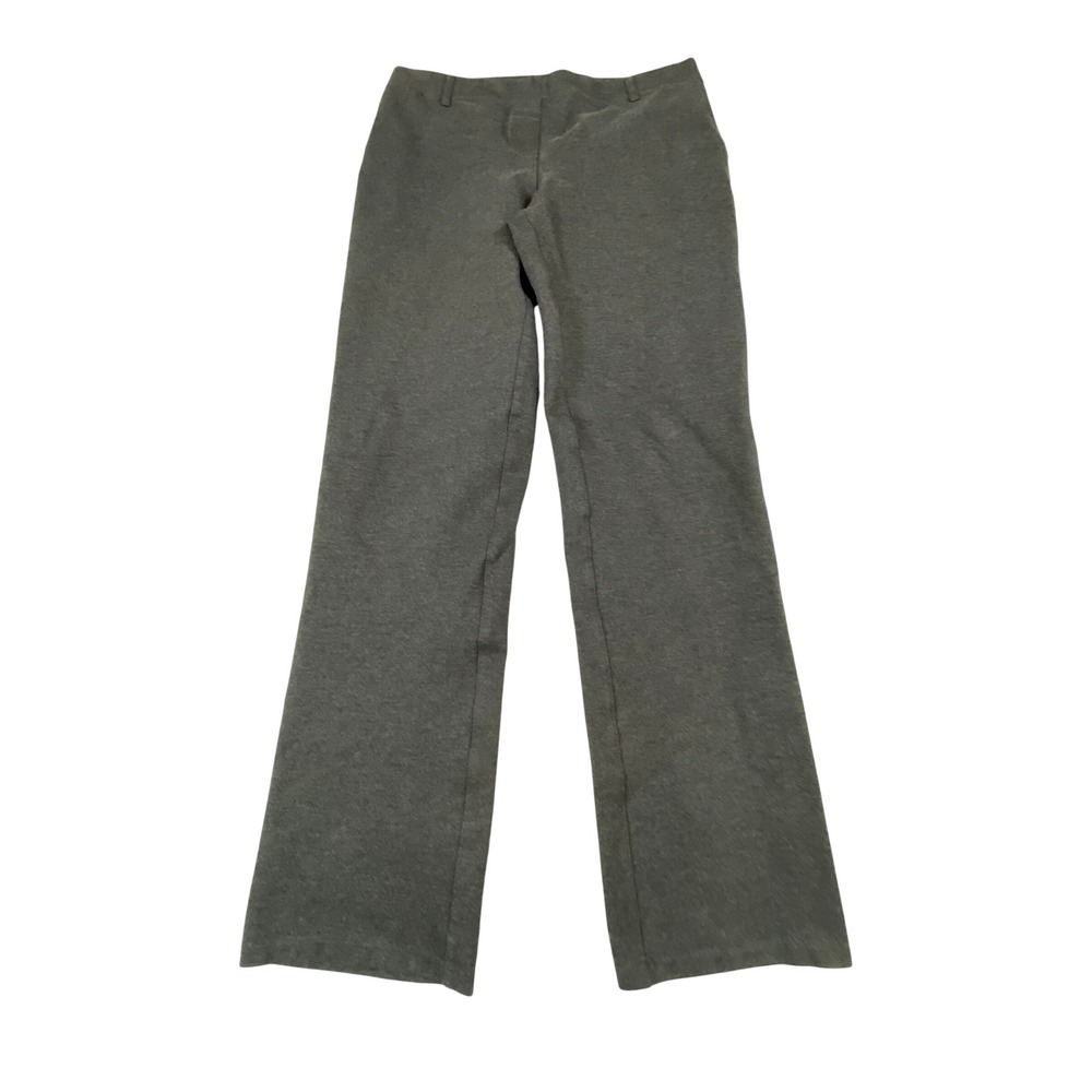 Quince Ultra-Stretch Ponte Straight Leg Pants Charcoal Gray Womens Size Medium